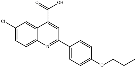 6-CHLORO-2-(4-PROPOXYPHENYL)QUINOLINE-4-CARBOXYLIC ACID Structural