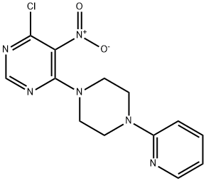 4-chloro-5-nitro-6-(4-pyridin-2-ylpiperazin-1-yl)pyrimidine