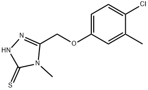 5-[(4-Chloro-3-methylphenoxy)methyl]-4-methyl-4H-1,2,4-triazole-3-thiol Structural