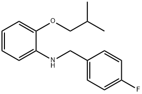 N-(4-Fluorobenzyl)-2-isobutoxyaniline Structural
