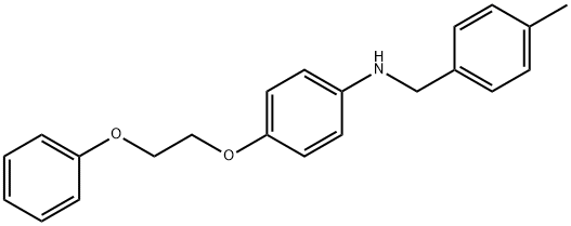 N-(4-Methylbenzyl)-4-(2-phenoxyethoxy)aniline Structural