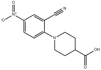 1-(2-cyano-4-nitrophenyl)piperidine-4-carboxylic acid