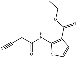 ethyl 2-[(cyanoacetyl)amino]thiophene-3-carboxylate Structural