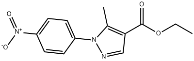 ethyl 5-methyl-1-(4-nitrophenyl)-1H-pyrazole-4-carboxylate Structural