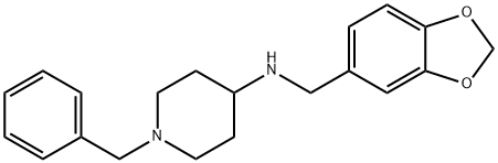 N-(1,3-benzodioxol-5-ylmethyl)-1-benzylpiperidin-4-amine Structural