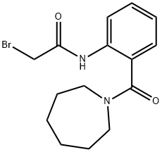 N-[2-(1-Azepanylcarbonyl)phenyl]-2-bromoacetamide Structural
