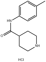 N-(4-Methylphenyl)-4-piperidinecarboxamidehydrochloride Structural