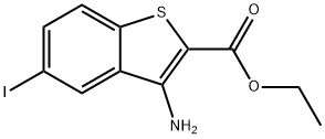 Ethyl 3-amino-5-iodo-1-benzothiophene-2-carboxylate Structural