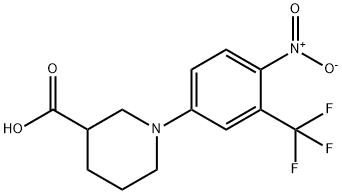 1-([4-NITRO-3-(TRIFLUOROMETHYL)PHENYL]PIPERIDINE)-3-CARBOXYLIC ACID