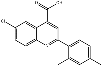 6-CHLORO-2-(2,4-DIMETHYLPHENYL)QUINOLINE-4-CARBOXYLIC ACID