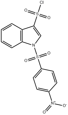 1-(4-NITROPHENYLSULFONYL)INDOLE-3-SULFONYLCHLORIDE