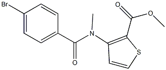 methyl 3-[(4-bromobenzoyl)(methyl)amino]-2-thiophenecarboxylate