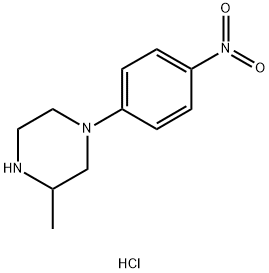 3-Methyl-1-(4-nitrophenyl)piperazine hydrochloride Structural