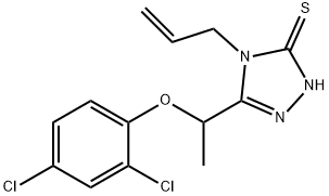 4-Allyl-5-[1-(2,4-dichlorophenoxy)ethyl]-4H-1,2,4-triazole-3-thiol Structural