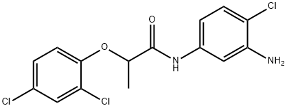 N-(3-Amino-4-chlorophenyl)-2-(2,4-dichlorophenoxy)propanamide Structural
