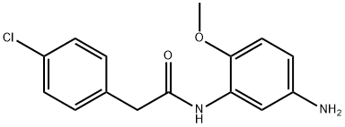 N-(5-Amino-2-methoxyphenyl)-2-(4-chlorophenyl)-acetamide Structural