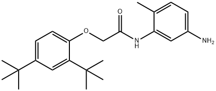 N-(5-Amino-2-methylphenyl)-2-[2,4-di(tert-butyl)-phenoxy]acetamide Structural