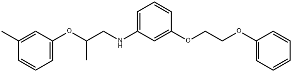 N-[2-(3-Methylphenoxy)propyl]-3-(2-phenoxyethoxy)aniline Structural