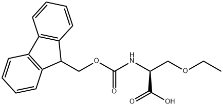 Fmoc-(S)-2-amino-3-ethoxypropionic acid Structural