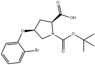 (2S,4S)-4-(2-Bromophenoxy)-1-(tert-butoxycarbonyl)-2-pyrrolidinecarboxylic acid