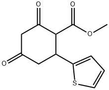 Methyl 2,4-dioxo-6-(2-thienyl)-cyclohexanecarboxylate Structural