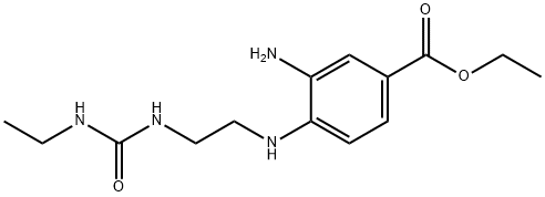 Ethyl 3-amino-4-[(2-{[(ethylamino)carbonyl]-amino}ethyl)amino]benzoate Structural