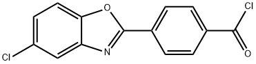 4-(5-Chloro-1,3-benzoxazol-2-yl)benzoyl chloride Structural