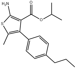 Isopropyl 2-amino-5-methyl-4-(4-propylphenyl)-thiophene-3-carboxylate