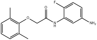 N-(5-Amino-2-fluorophenyl)-2-(2,6-dimethylphenoxy)acetamide Structural