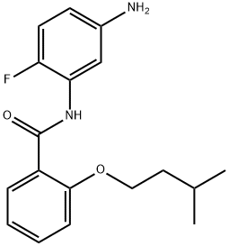 N-(5-Amino-2-fluorophenyl)-2-(isopentyloxy)-benzamide Structural
