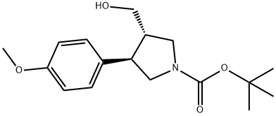 tert-butyl (3S,4R)-3-(hydroxymethyl)-4-(4-methoxyphenyl)pyrrolidine-1-carboxylate