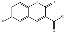 6-chloro-2-oxo-2H-chromene-3-carbonyl chloride Structural