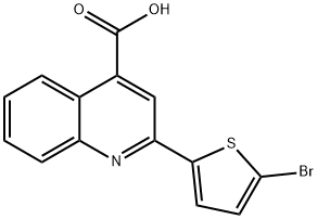 2-(5-bromo-2-thienyl)quinoline-4-carboxylic acid Structural