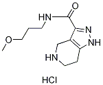 N-(3-Methoxypropyl)-4,5,6,7-tetrahydro-1H-pyrazolo[4,3-c]pyridine-3-carboxamide hydrochloride Structural