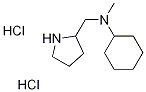 N-Methyl-N-(2-pyrrolidinylmethyl)cyclohexanaminedihydrochloride Structural
