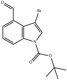 tert-Butyl 3-bromo-4-formyl-1H-indole-1-carboxylate