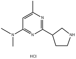 Dimethyl-(6-methyl-2-pyrrolidin-3-yl-pyrimidin-4-yl)-amine dihydrochloride Structural