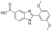 2-(2,5-Dimethoxyphenyl)-1H-benzimidazole-5-carboxylic acid Structural