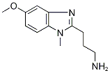 3-(5-Methoxy-1-methyl-1H-benzimidazol-2-yl)propylamine Structural