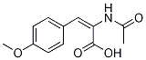 2-(Acetamido)-3-(4-methoxyphenyl)acrylic acid Structural