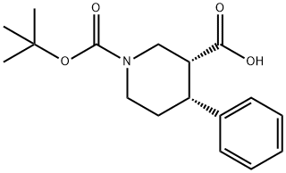 cis-4-Phenylpiperidine-3-carboxylic acid, N-BOC protected