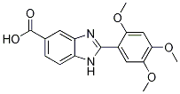 2-(2,4,5-Trimethoxyphenyl)-1H-benzimidazole-5-carboxylic acid Structural