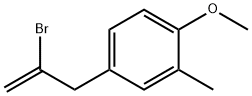 2-Bromo-3-(4-methoxy-3-methylphenyl)prop-1-ene Structural