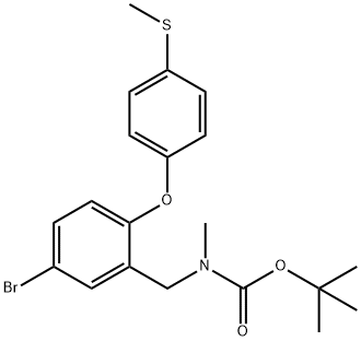 tert-Butyl {5-bromo-2-[4-(methylthio)phenoxy]benzyl}methylcarbamate