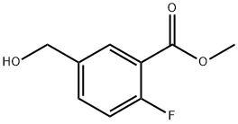 4-Fluoro-3-(methoxycarbonyl)benzyl alcohol, [4-Fluoro-3-(methoxycarbonyl)phenyl]methanol Structural