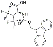 (L)-4,4,4,4',4',4'-HEXAFLUOROVALINE, N-FMOC PROTECTED Structural