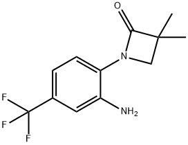 1-[2-Amino-4-(trifluoromethyl)phenyl]-3,3-dimethylazetidin-2-one