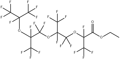 Ethyl perfluoro-2,5,8,10-tetramethyl-3,6,9-trioxaundecanoate Structural