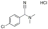 alpha-(Dimethylamino)-4-chlorophenylacetonitrile hydrochloride Structural