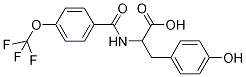 N-[4-(Trifluoromethoxy)benzoyl]-DL-tyrosine Structural